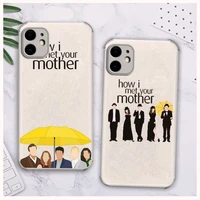 how i met your mother tv show phone case lambskin leather for iphone 12 11 8 7 6 xr x xs plus mini plus pro max shockproof