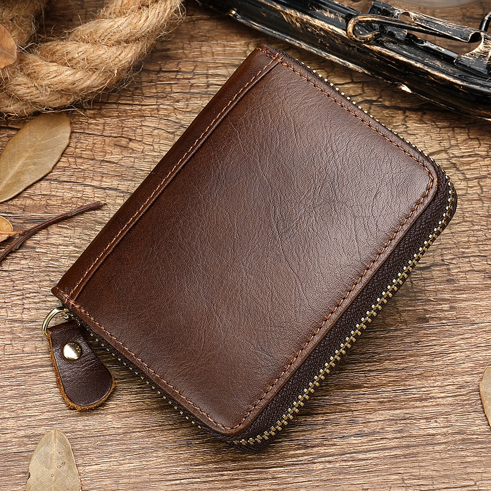 TRIPAR Genuine Leather wallet short men's purse/wallet male purse for men passport credit card money clutch bag 8117 | Багаж и сумки