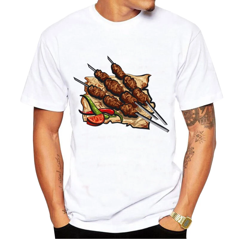 Футболка мужская с коротким рукавом и круглым вырезом забавная тенниска в стиле