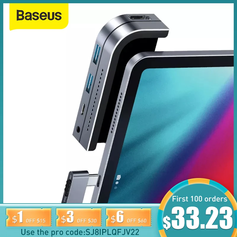 Baseus USB C HUB Type to HDMI совместимый 3 0 PD порт Мобильный телефон адаптер для MacBook Pro iPad