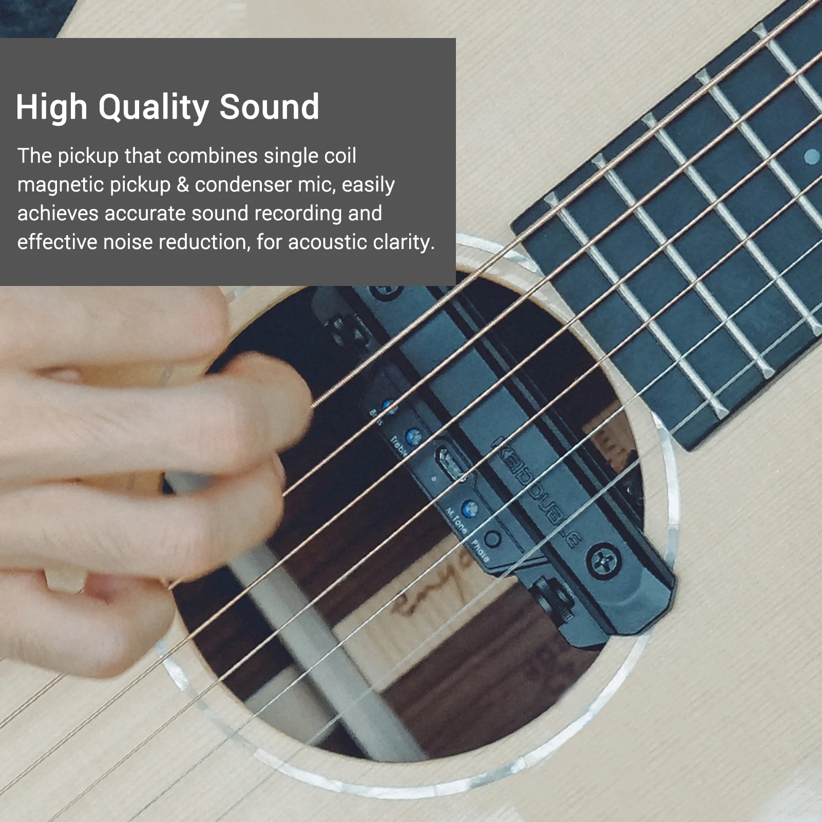 Предусилитель для гитары X0 Soundhole Pickup с регулировкой громкости и звука