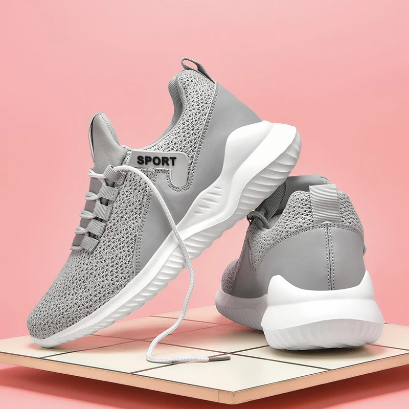 Женские кроссовки для бега US8 большого размера удобные прогулок на открытом