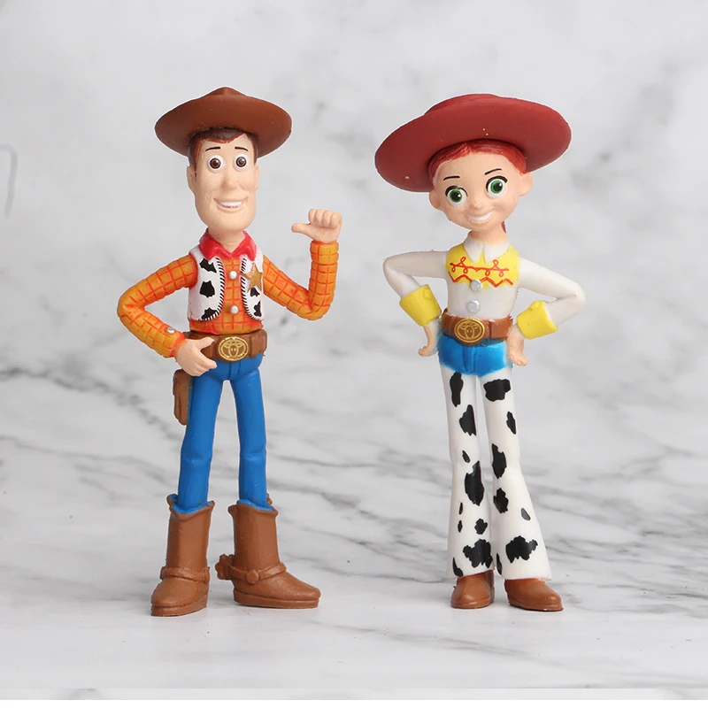 Disney 7 шт./лот мультфильма История игрушек 4 Аниме фигурки куклы игрушки Вуди Базз