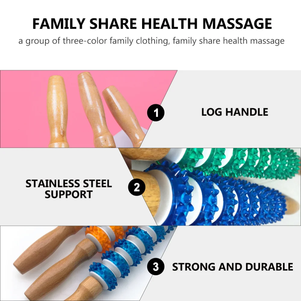 

3PCS Muscle Stick Multi-functional Leg Back Body Relaxing Massager