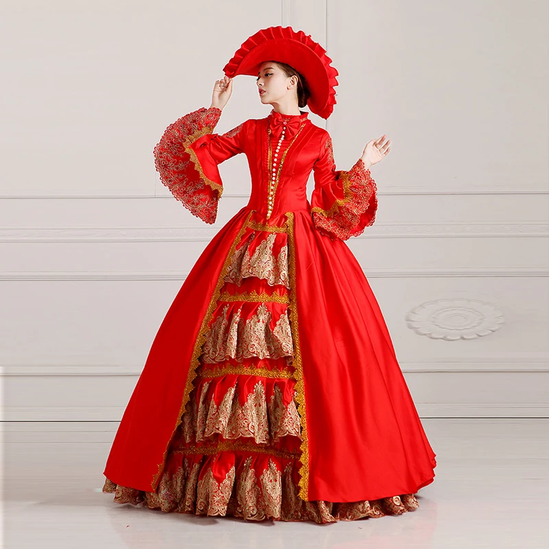 

High-end Court Rococo Baroque Marie Antoinette Ball Dresses 18th Century Renaissance Historical Period Dress Victorian Gown