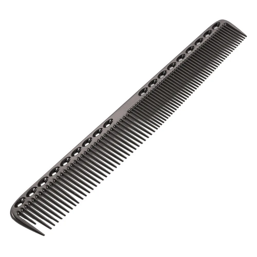 Professional Aluminum Metal Cutting Comb Hair Hairdressing Barbers Salon Heat Resistant Antistatic Combs Hairbrush | Красота и