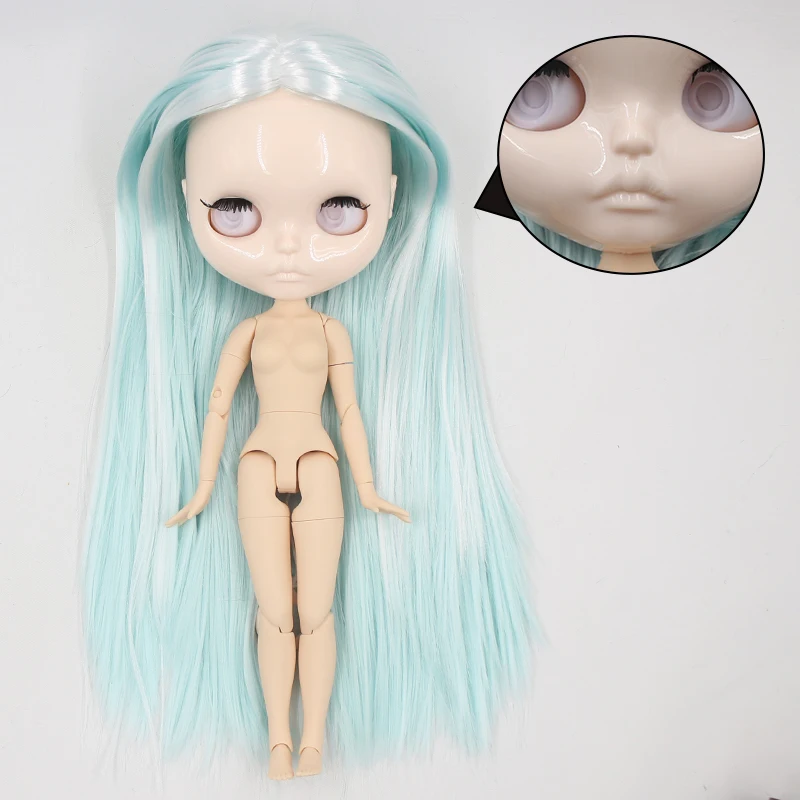 Ледяная DBS Blyth кукла 1/6 bjd белая кожа блестящее лицо без макияжа века для DIY 30 см
