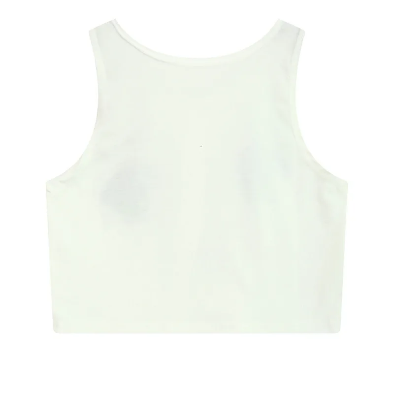 Женский костюм для косплея в стиле Харадзюку короткий топ с кристаллами майка