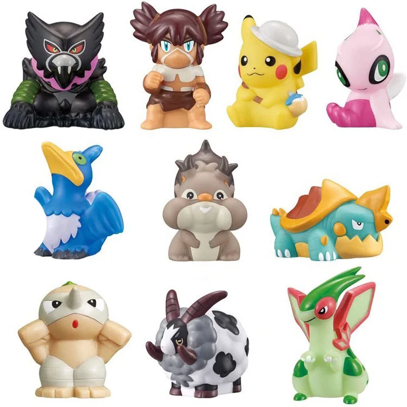 Покемон Меч Щит Аниме фигурки Куклы гашапон зарудэ Челеби Пикачу креморант дредно мухолов дубват листьев сквовет