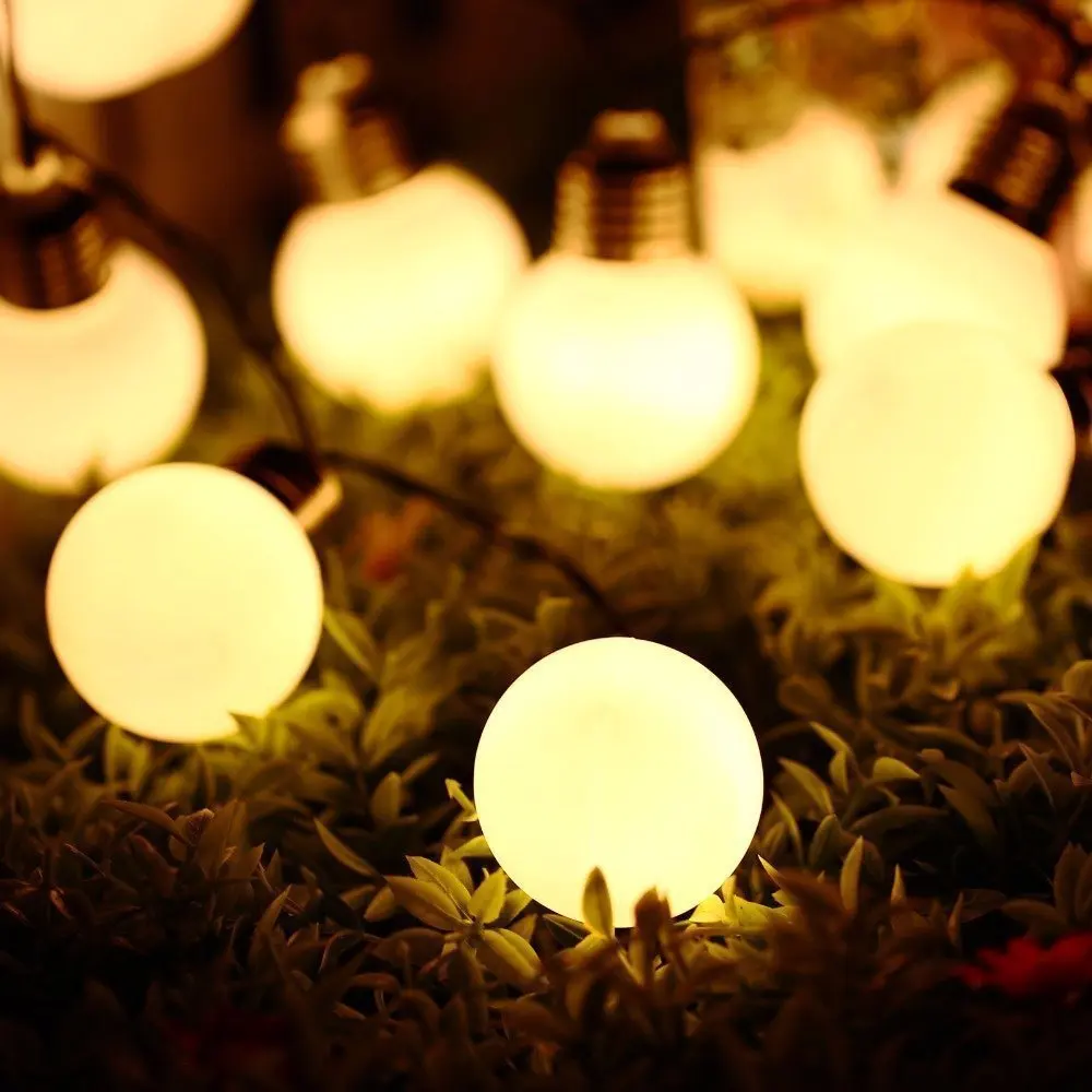 

Solar Light LED Retro G50 Bulb Light Waterproof Garden Corridor Fence Christmas Wedding Party Decoration Lighting String Lights