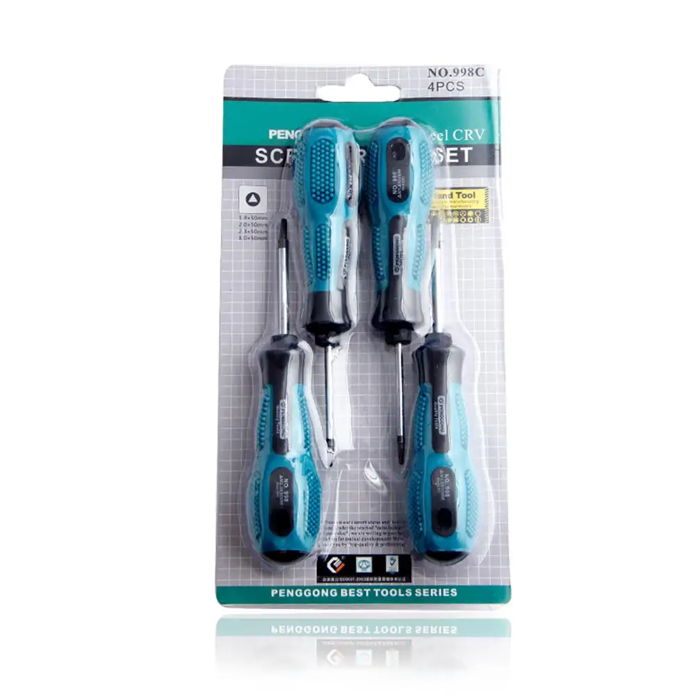 

Triangle Screwdriver Set 1.8 / 2 / 2.3 / 3mm CR-V TPR Handle Feel Comfortable And Convenient For Electrical