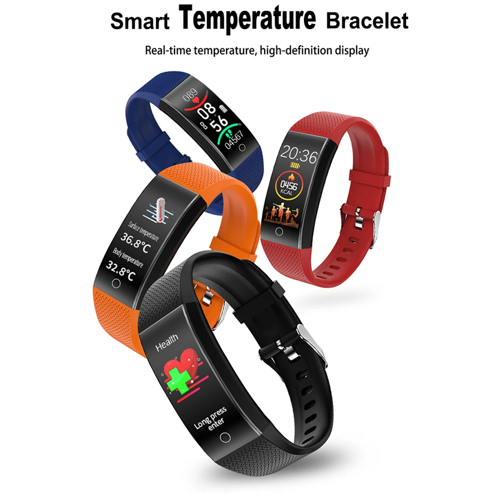 New bluetooth QW18T Smart Watch IOS/Android Men Women waterproof Smartwatch Intelligent Body temperature test Sport Watche | Электроника