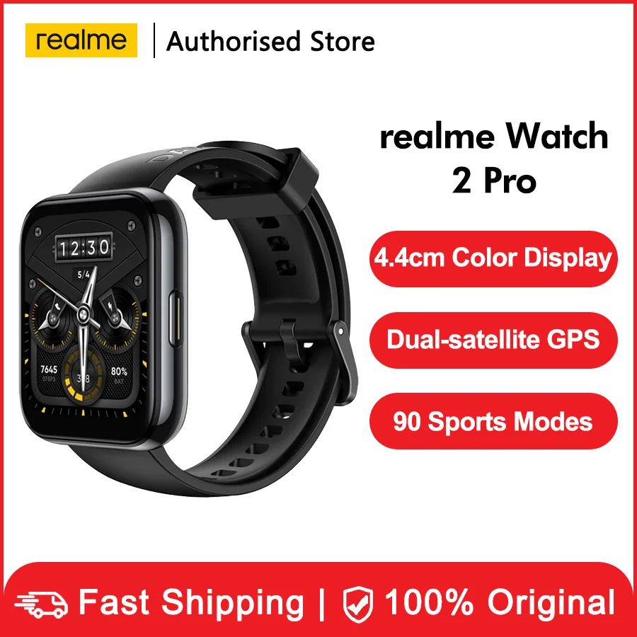Умные часы глобальная версия realme Watch 2 pro 1 75 дюйма цветной дисплей двойной