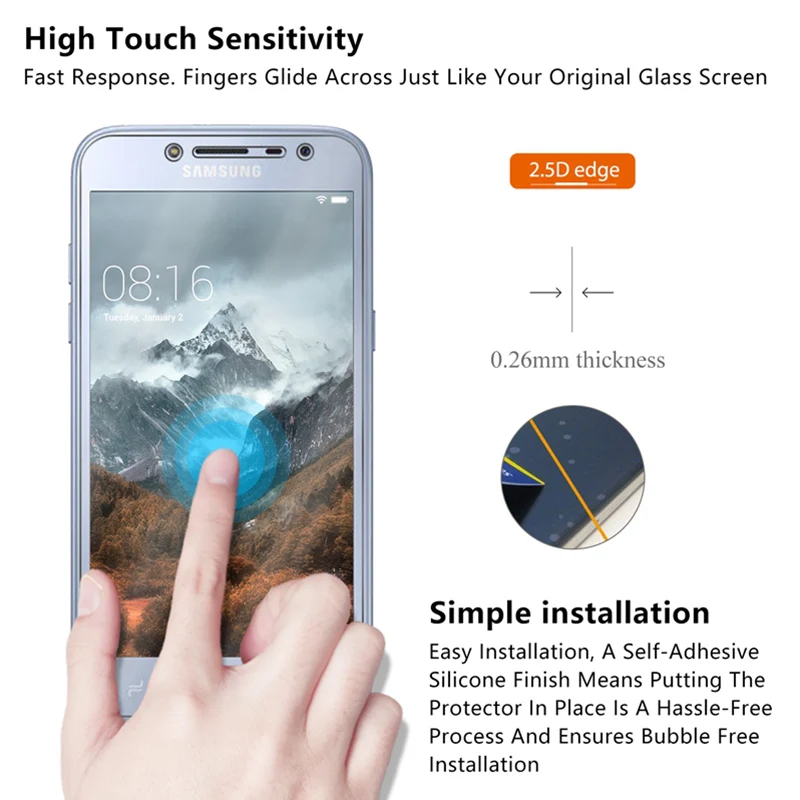 Защитное стекло для Samsung A50 A70 A40 A80 A90 A60 A30 A20 A10 закаленное защитное смартфона на Galaxy