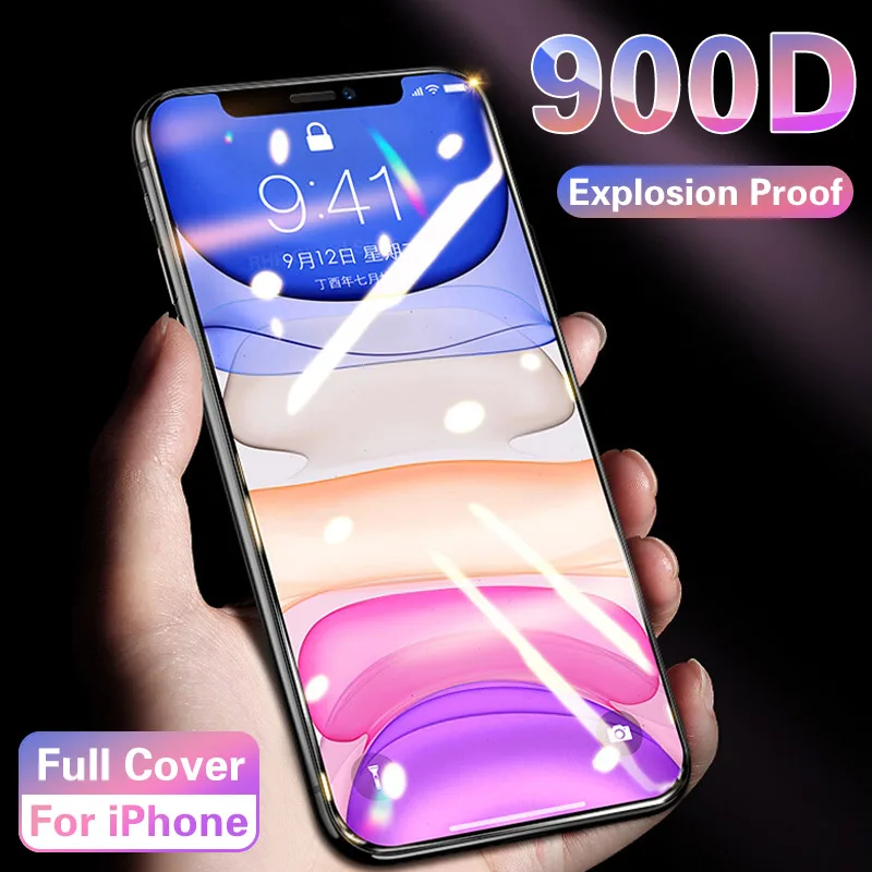 Закаленное стекло для iPhone 6 6S Plus 7 8 X XR XS Max 11 Pro Max.|Защитные стёкла и плёнки