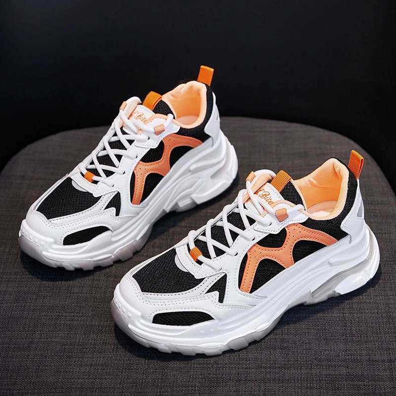

Casual Women's Shoes Quality Conception de mode de boucle Platform Shoes Woman Sneakers Fashion High Women Vulcanize Shoes40