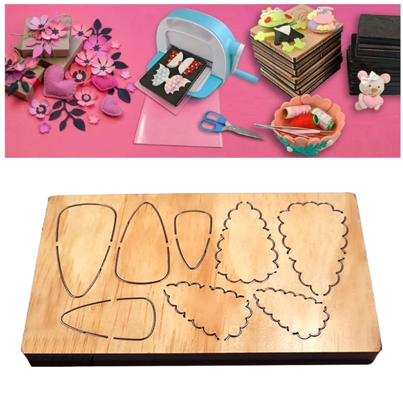 

Scrapbook Embossing Wooden Die Cutting Mold Serving Board Wooden Mold for Jewelry Making