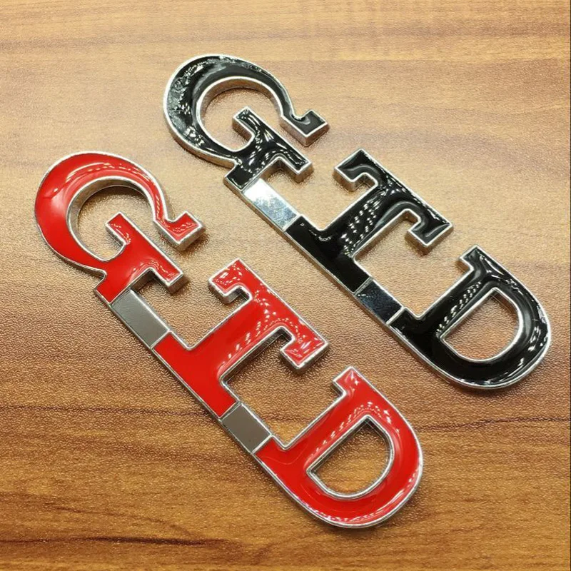 Автомобильный Стайлинг GTD 3D металлическая искусственная значок из цинкового