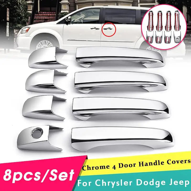 Чехол с хромированной ручкой для Dodge Avenger Caliber Durango Grand Caravan for Chrysler 200 300 Town and Country Jeep