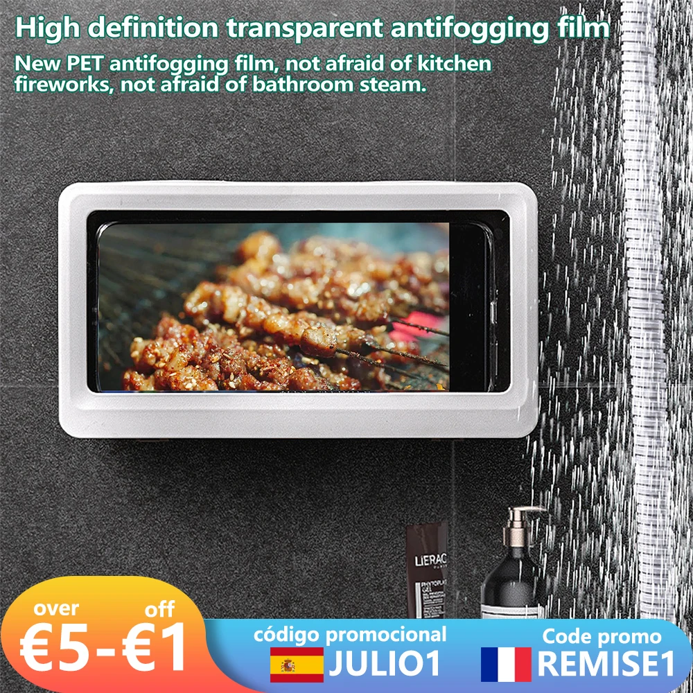 Душ телефонная будка Ванная комната Водонепроницаемый чехол для телефона печать