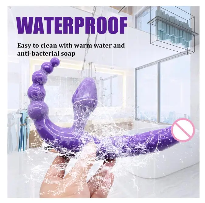 Трехголовый 10-скоростной Вибратор для взрослых интимная игрушка Анальная пробка