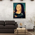Красочные Мона Лиза Ручная роспись холст картины маслом настенные картины для ванной комнаты Laminas Decorativas
