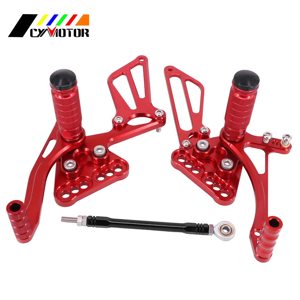 Мотоцикл с ЧПУ Регулируемые подножки подножек для SUZUKI GSXR600 GSXR750 GSXR 600 750 2006 2007 2008 2009