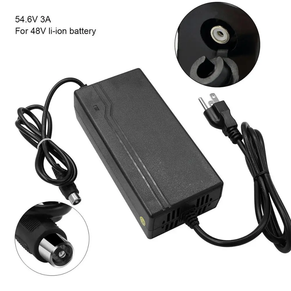 

Зарядное устройство lotus Head RCA fr 48V, 54,6 В, 3 А, литий-ионный аккумулятор для электрического велосипеда