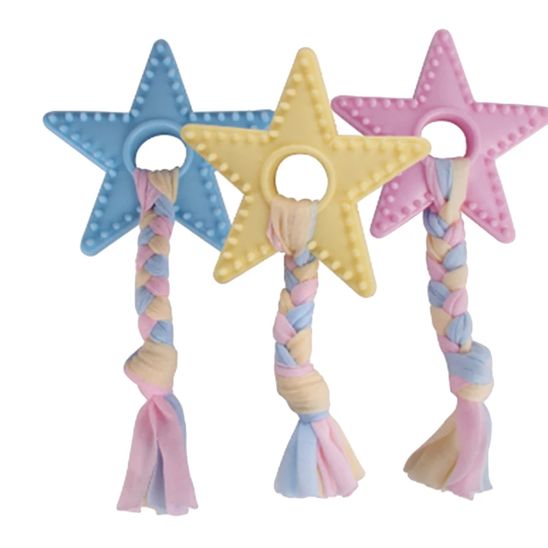 

Hot Pet Dog Toys Tooth Brush Bite-Resistant Five Point Star Pet Dog Chew Toys Cleaning Tooth Small Large Dog Supplies Health Toy