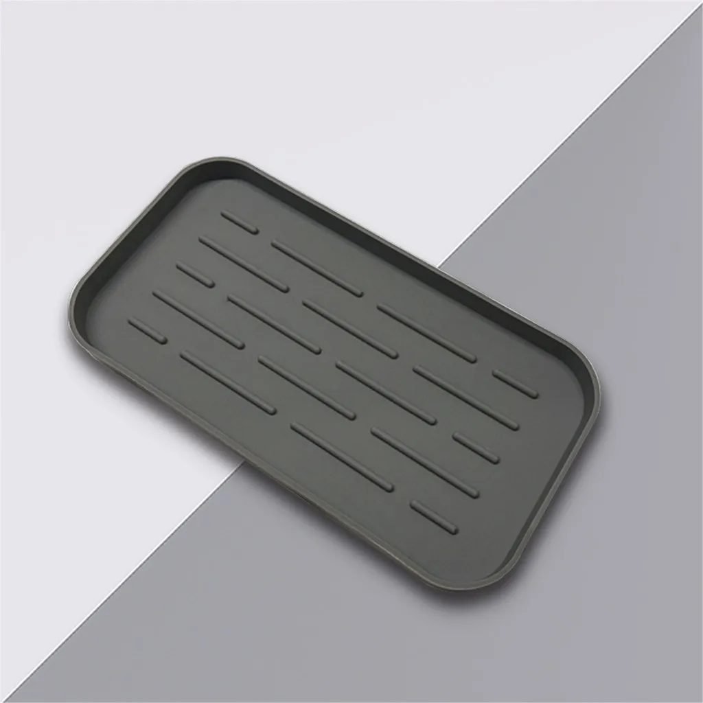 Best selling 2019 products Bar Silicone Outflow Pad Drying Mat Dish Kitchen Thick Counter Deep Grooves Dry support#25 | Дом и сад