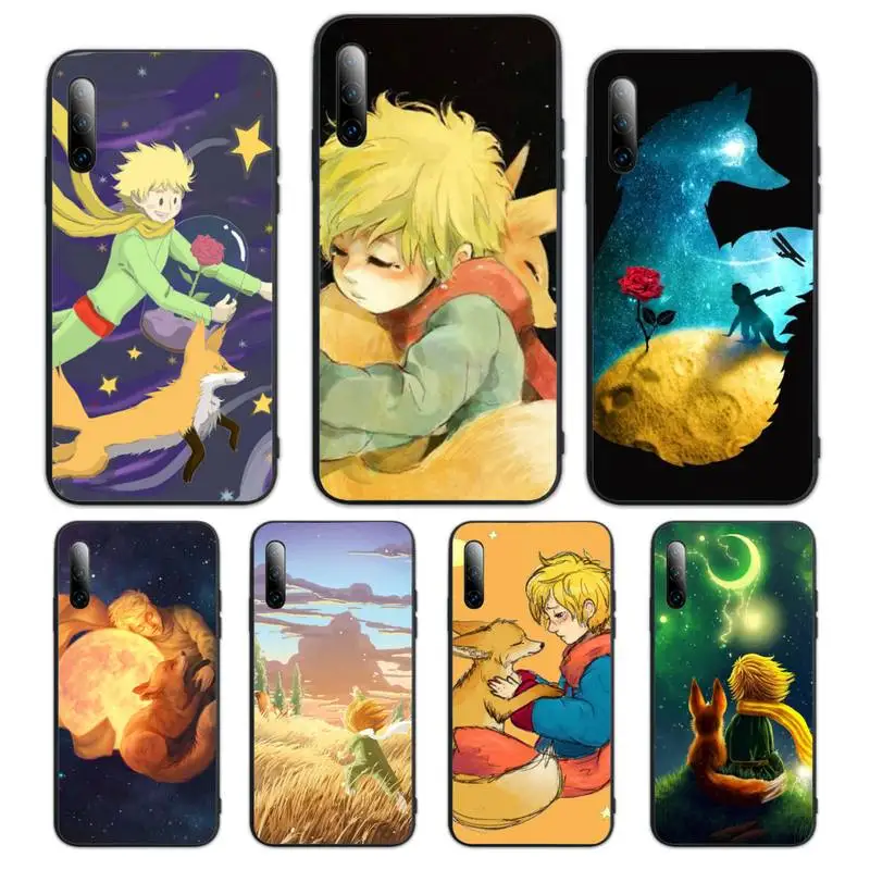 

Lovely the Little Prince fox On Mint Phone Case For Samsung J 8 7 6 2 M10 20 30 Prime core pro ace NEO Cover Fundas Coque