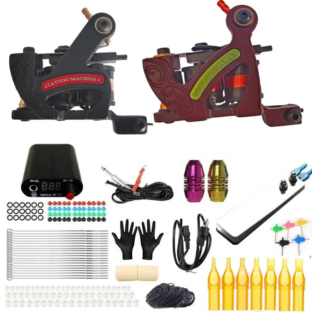 

Professional Tattoo Equipment For Tattoo Artists. The Kits Includes 2 Coil Machines XL113