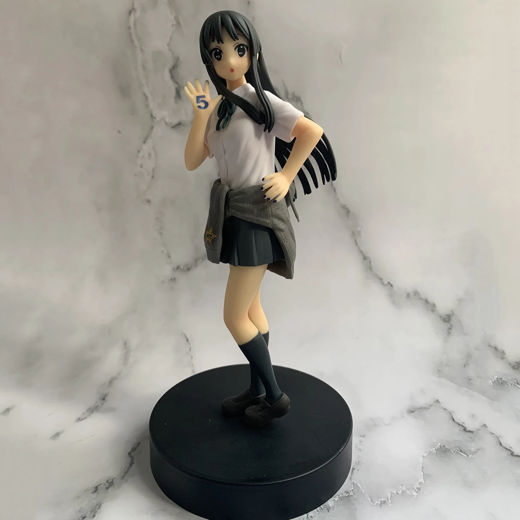 К-он! Hirasawa Yui Akiyama Mio Tainaka ритсу Kotobuki Tsumugi Адзуса Накано 5th юбилей ПВХ фигурка модель игрушки - Цвет: Azusa Without Box