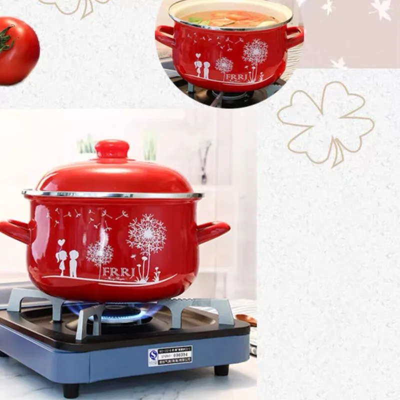 

Enamel Pot Boil Medicine Pot Soup Pot Gift Pot Special Pot for Induction Cooker Hot Pot Soup Pot Cooking Pot Kitchen Cookware
