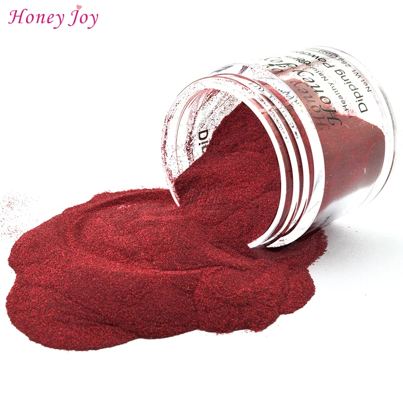 28 г/кор. Блестящий темно-красный Dip-переключатель порошковые ногти для погружения