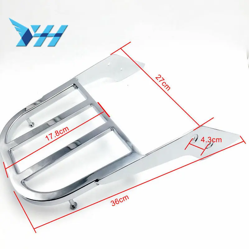 Хромированная багажная стойка для Honda VTX 1300N 1300R 1300S 2003-2006 1800N 1800R 1800S 2002-2008 02 03 04 05 06 07