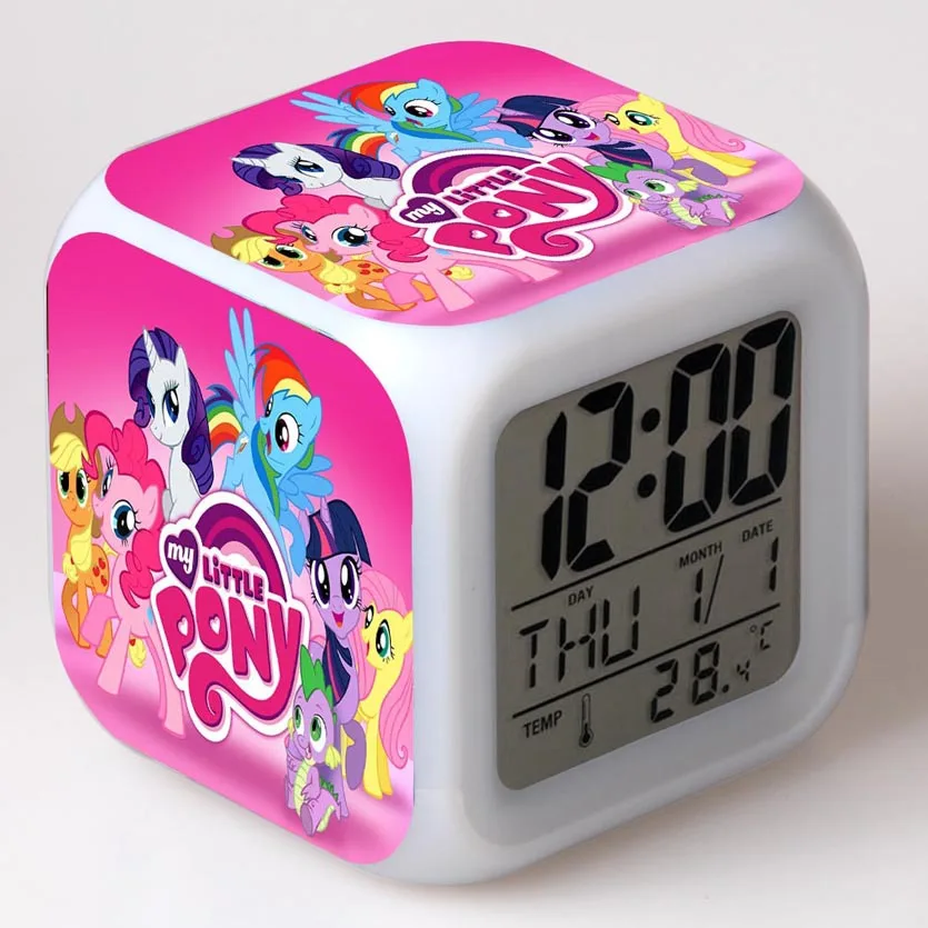 Цифровые часы со сменой 7 цветов настольные подарок для детей игрушки