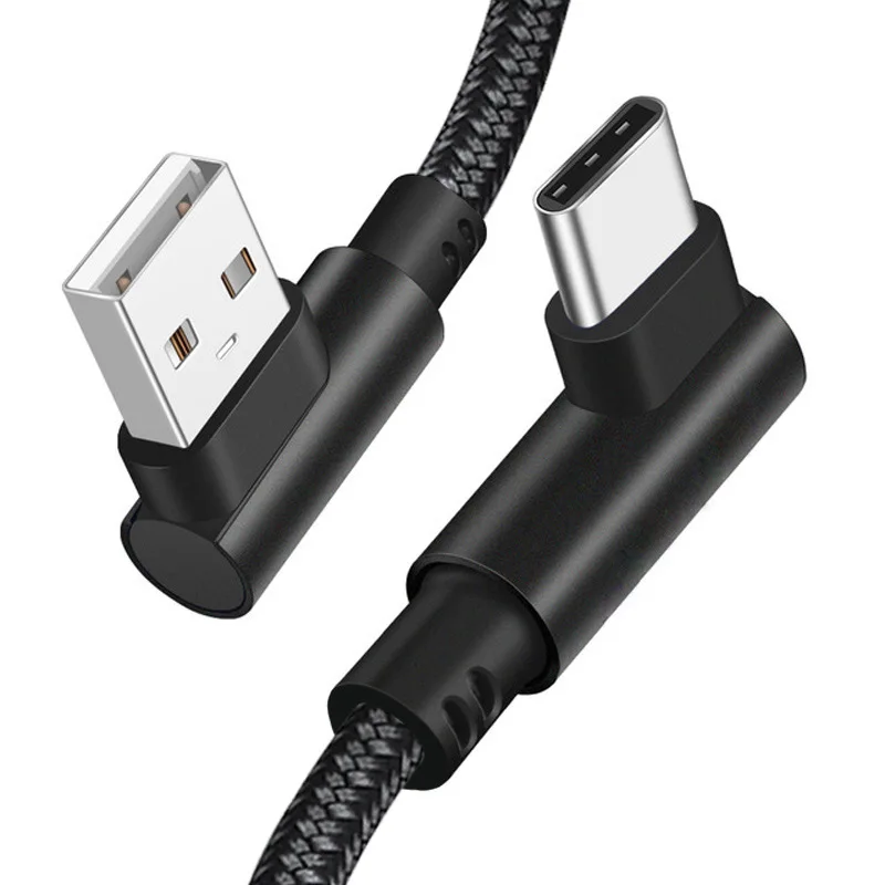 Быстрая USB кабель 90 градусов светодиодный для зарядки мобильный телефон зарядное