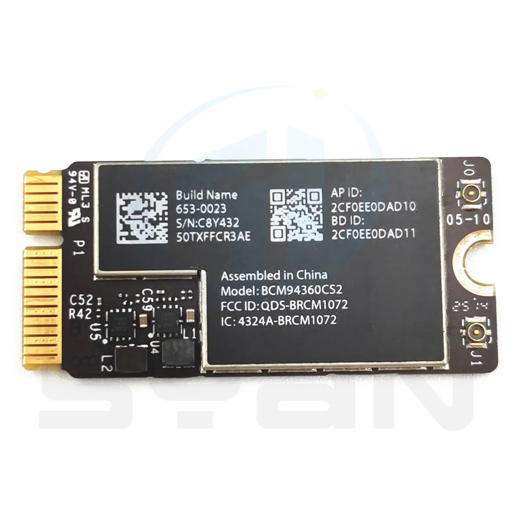 BCM94360CS2 беспроводной AC WIFI Bluetooth BT 4 0 аэропорт 802.11ac карта для Macbook Air 11 &quotA1465 13&quot A1466