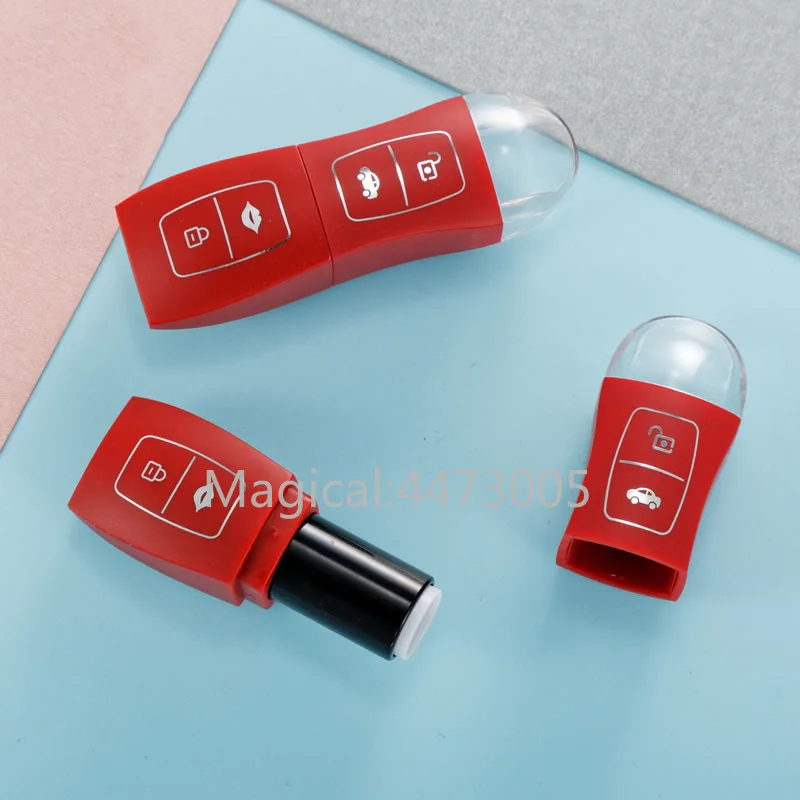 

10/30/50pcs Car Key Red Pink Empty Lipstick Tube 12.1mm Lip Balm Container Lipstick Shell Packaging Cosmetics Refillable