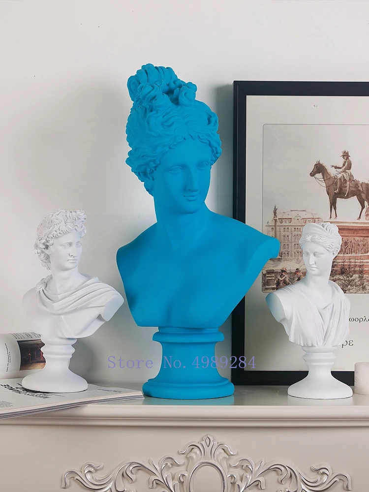Имитация пластыря из смолы скульптура в виде головы персонажа VENUS APOLLO