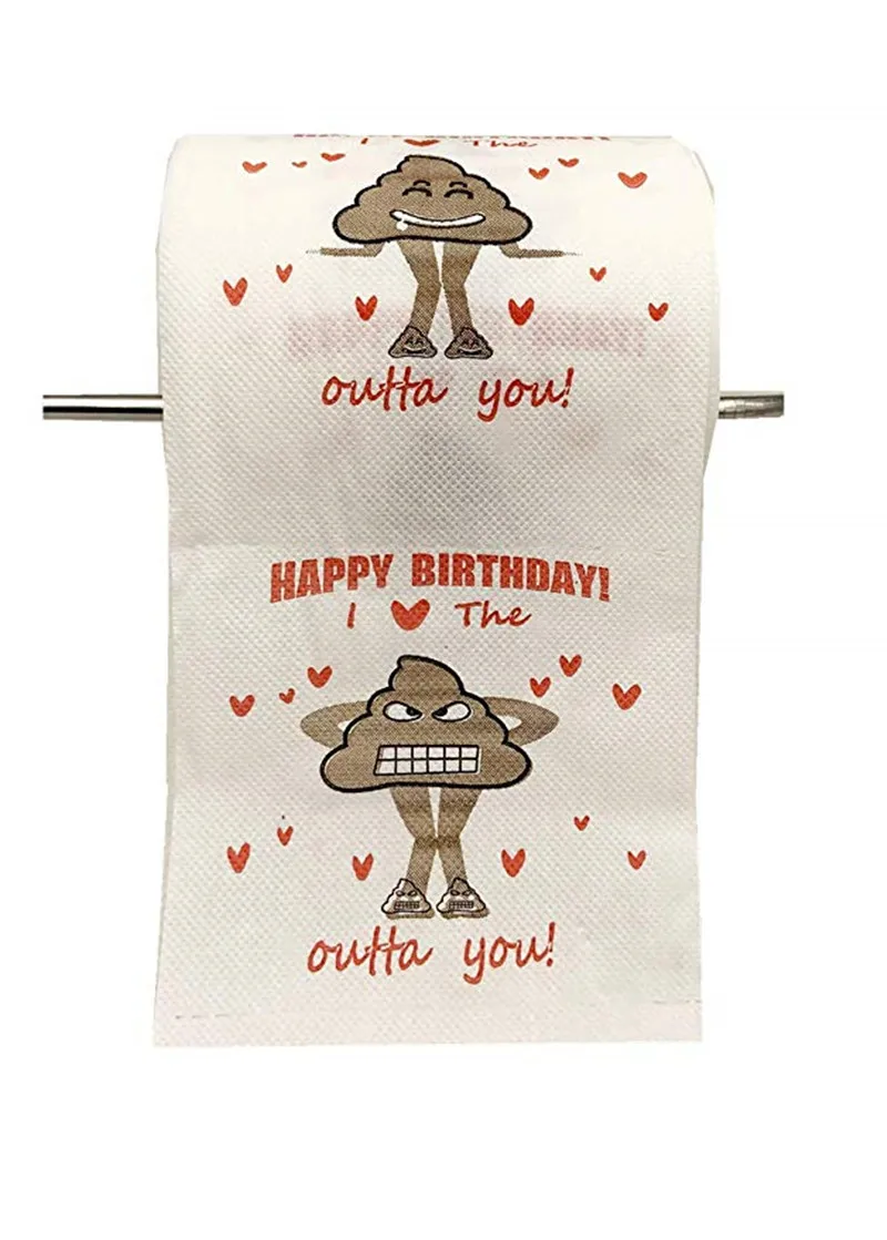 Новинка туалетная бумага с днем рождения новая Коллекционная веселый подарок на