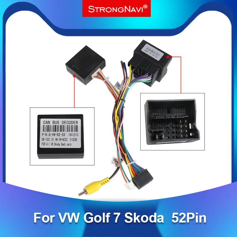 Автомобильный аудиоплеер на Android 16-контактный адаптер питания с can-шиной для