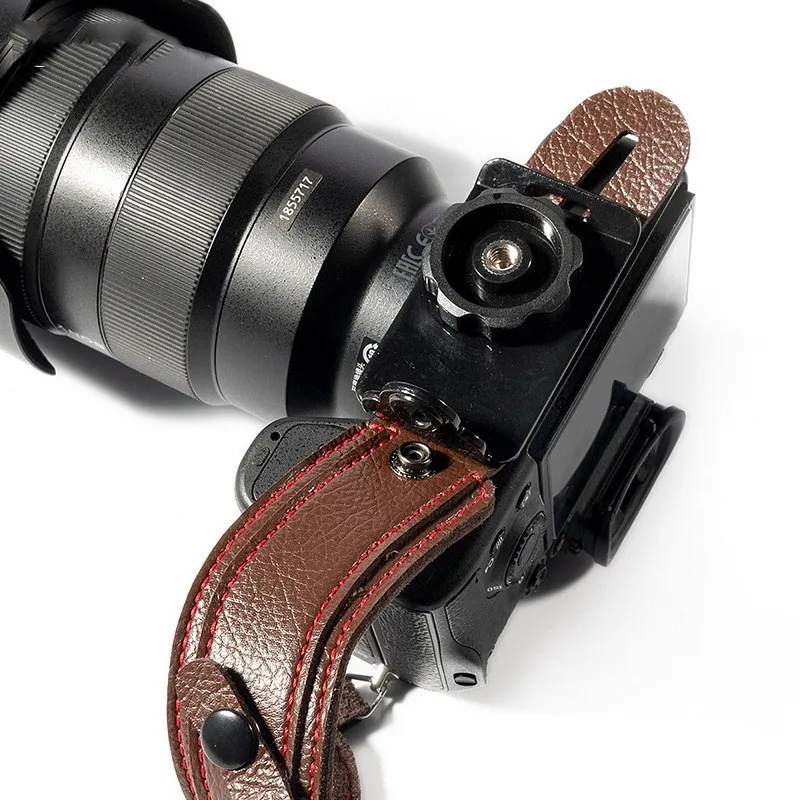 LXH кожаный ремешок DSLR портативный водонепроницаемый ручной ремень держатель