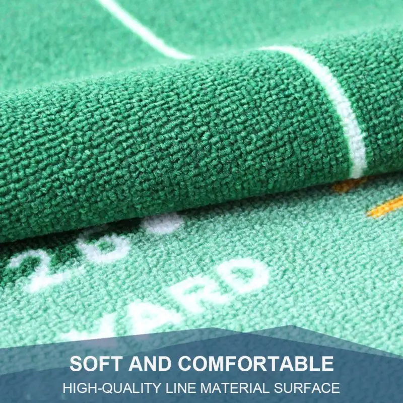 Satin Al Tek Yönlü Yeşil Golf Halı Naylon Kapalı Golf Vuruş Uygulama Mat Kapalı Golf Uygulama Halı Kalın Monofilament Battaniye