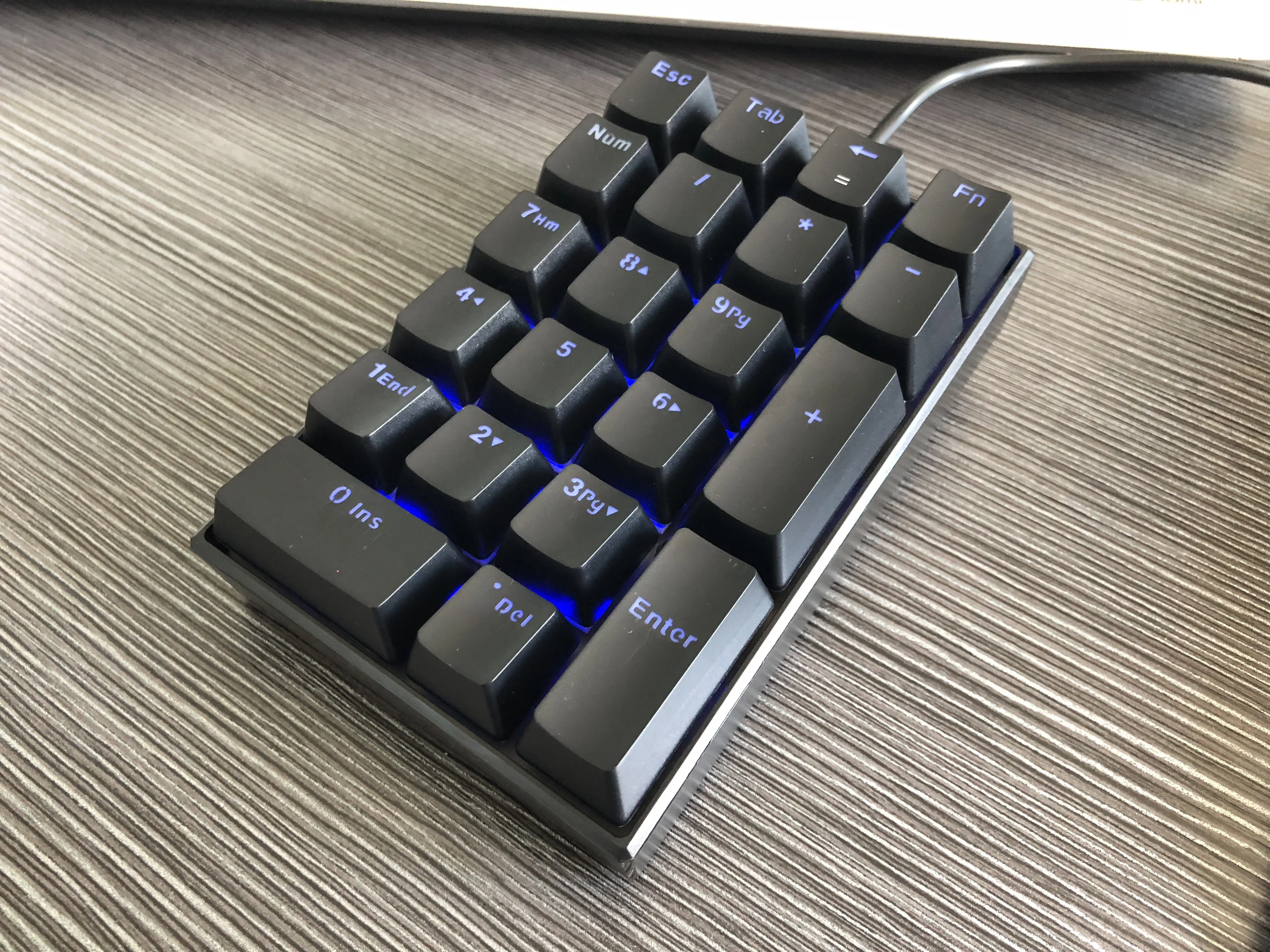 Motospeed K23 цифровая Проводная клавиатура Numpad Подсветка Мини механическая для OSU! С