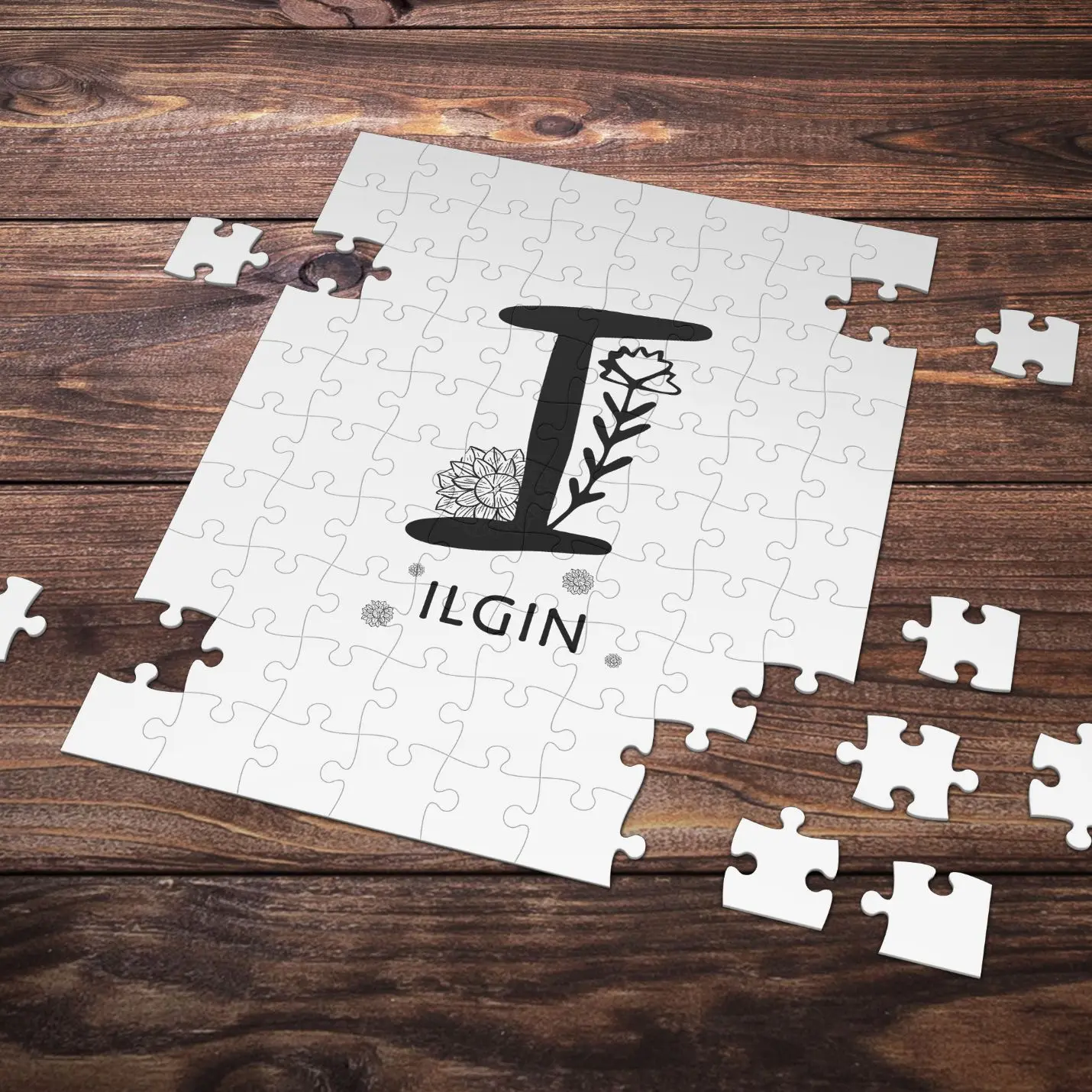 

Personalized I Letter Styled Puzzle is