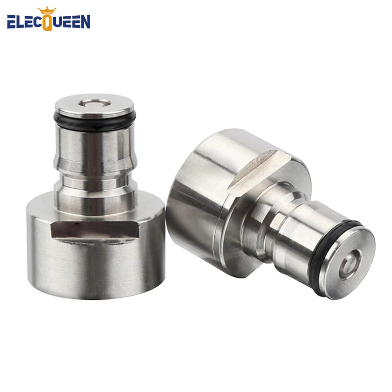 

Keg Coupler Adapter Stainless Steel Ball Lock Conversion Kit,Cornelius Type Quick Disconnect Luquid & Gas Posts for Home Brewing