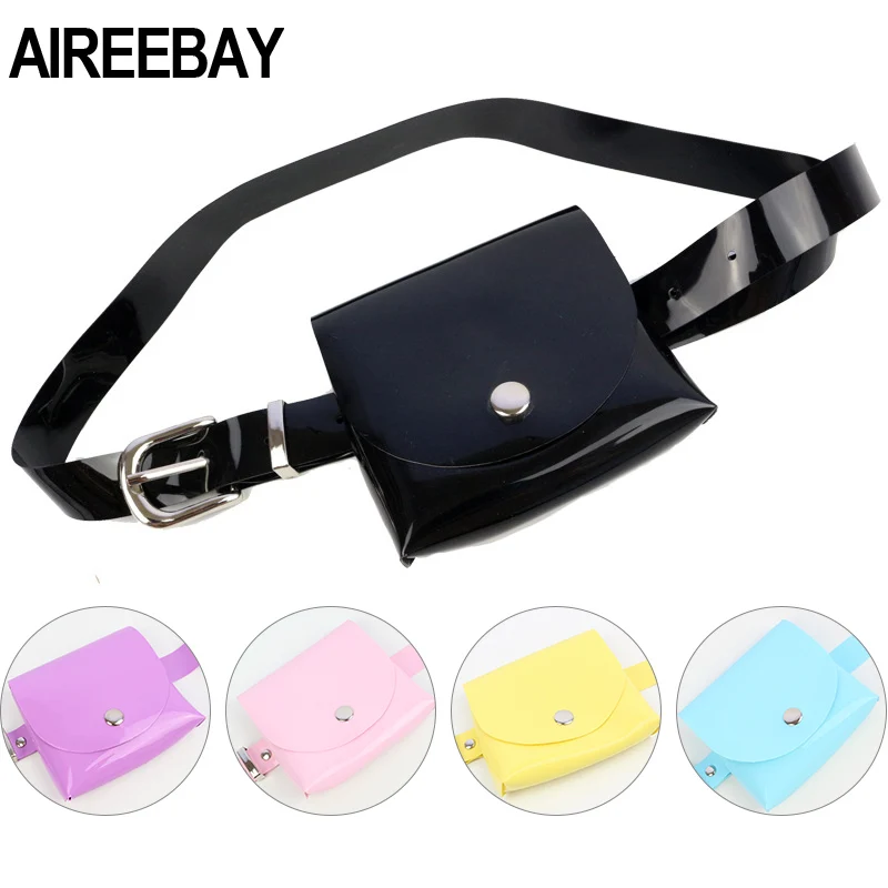 AIREEBAY/Модная Прозрачная женская поясная сумка прозрачные поясные сумки для