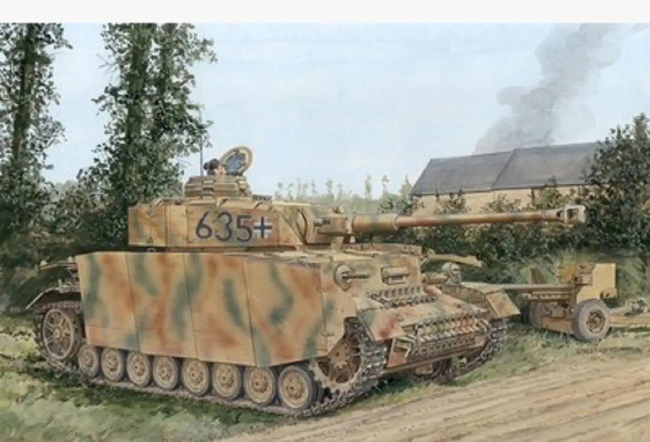 

Средний танк Dragon #7551 1 / 72 WW2, немецкий № 4 h